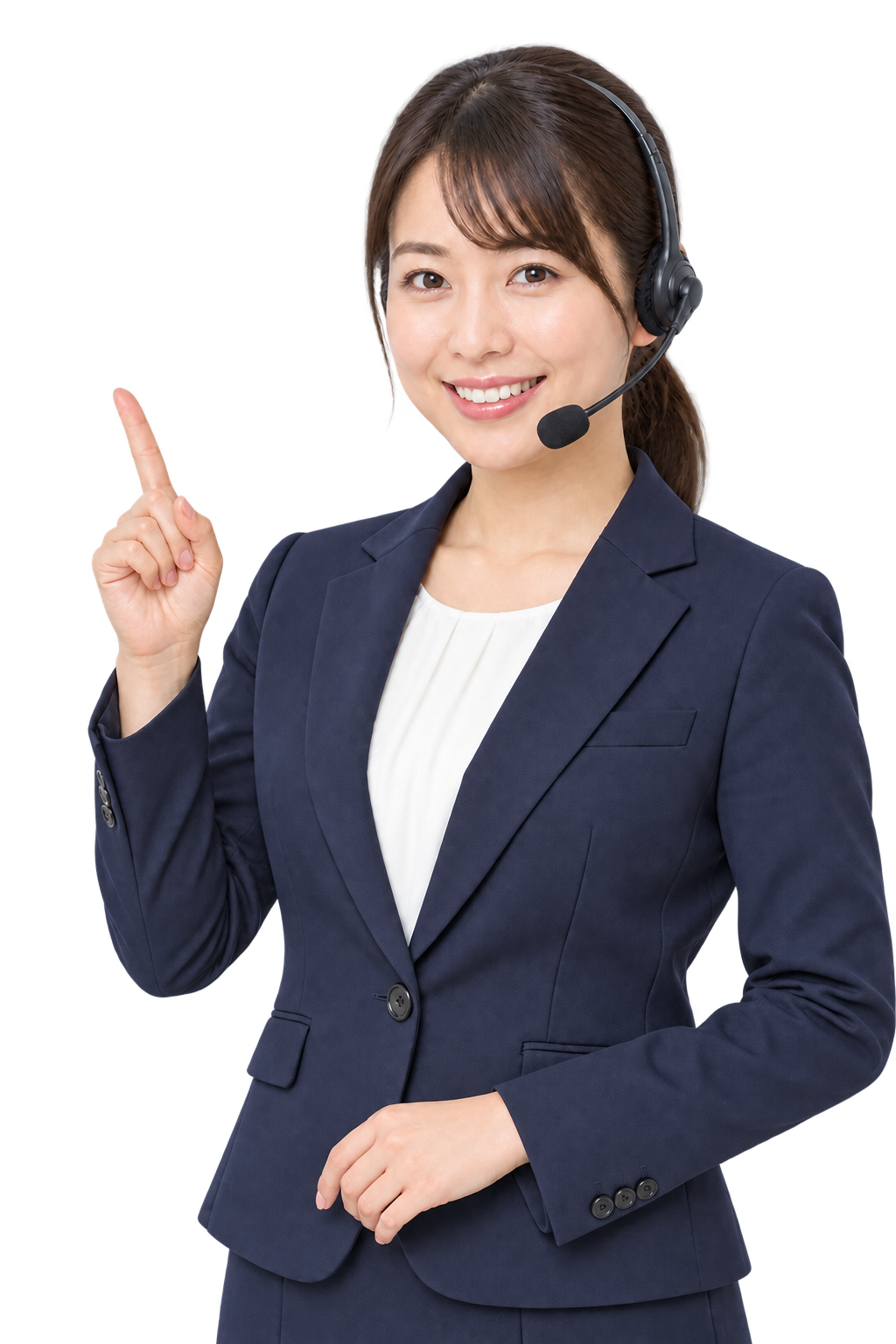 ヘッドセットを着けた電話相談オペレーターのイメージ